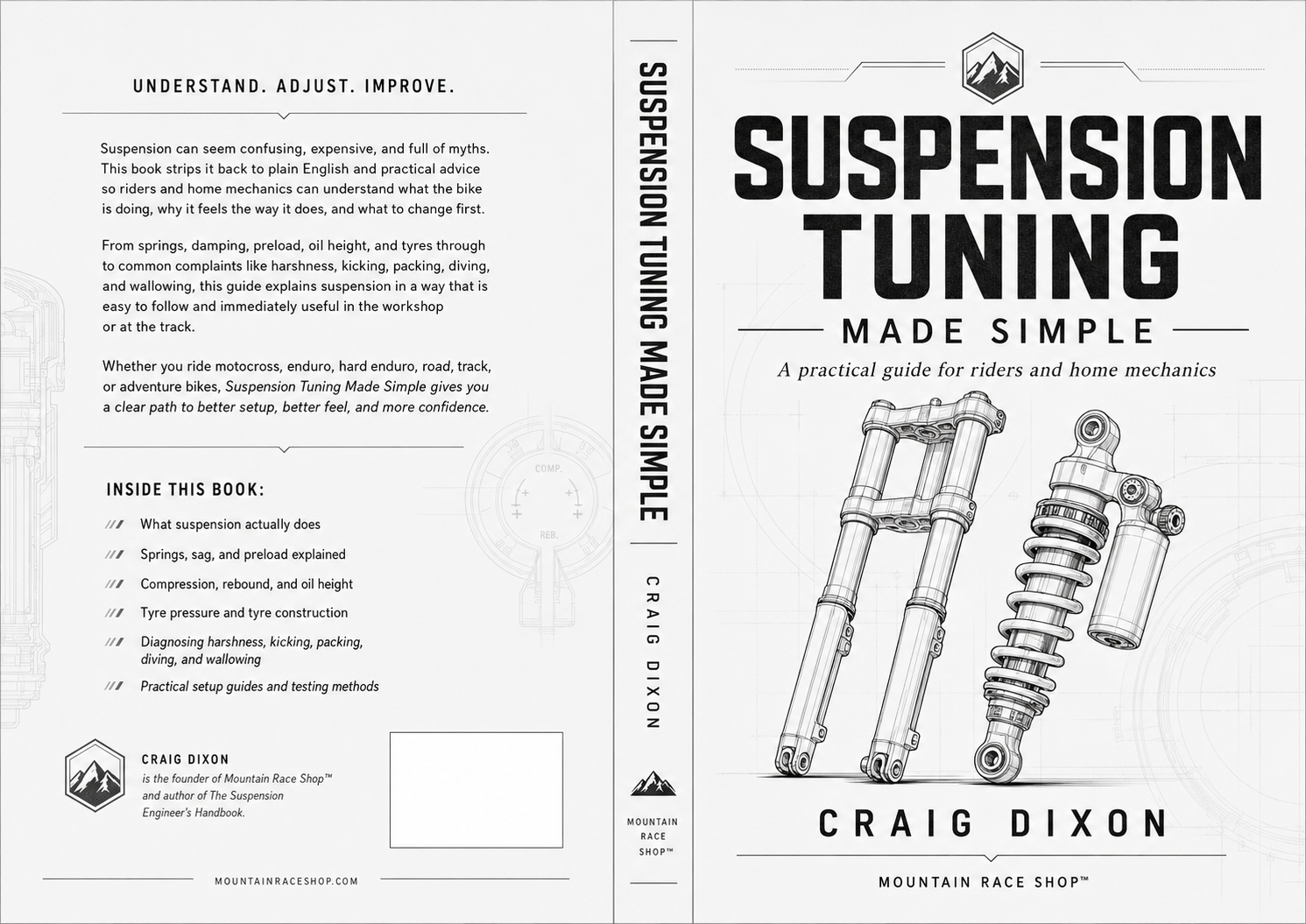 Suspension Tuning Made Simple motorcycle suspension setup guide book cover